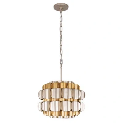 Varaluz Swoon 1-light Pendant In Antique Gold,gold Dust