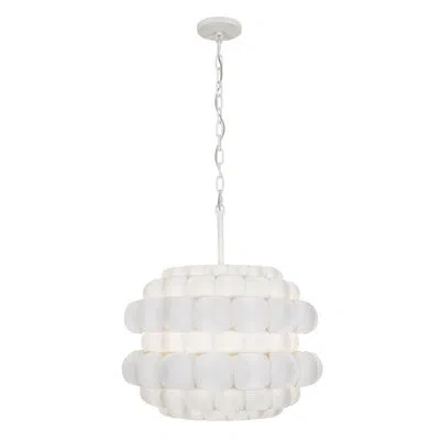 Varaluz Swoon 3-light Pendant In Matte White