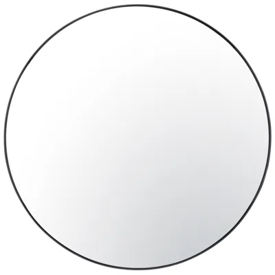 Varaluz Tablet 40-in Round Wall Mirror - Black