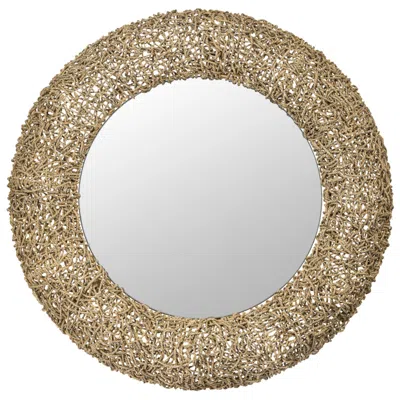 Varaluz Tangled 33" Natural Rope Wall Mirror