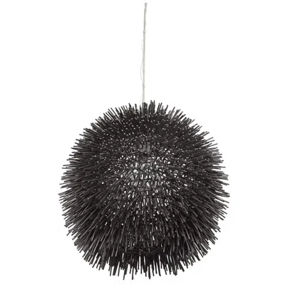 Varaluz Urchin 13" Wide Black Pendant Light