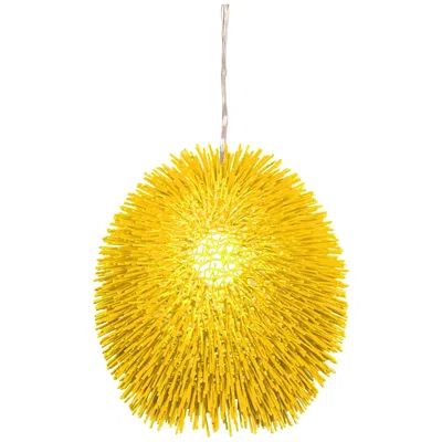 Varaluz Urchin 13" Wide Un-mellow Yellow Pendant Light