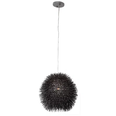 Varaluz Urchin 9" Black Mini Pendant