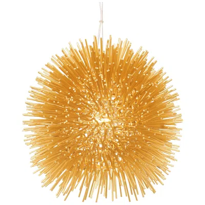 Varaluz Urchin 9" Wide Gold Mini Pendant