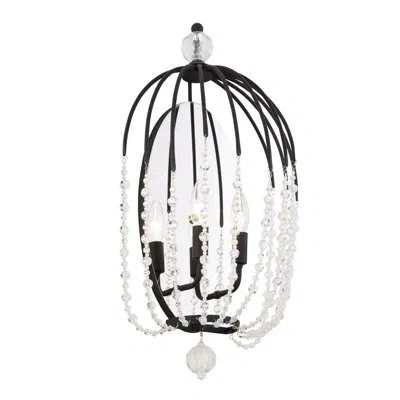 Varaluz Voliere 2 - Light Dimmable Candle Wall Light In Matte Black