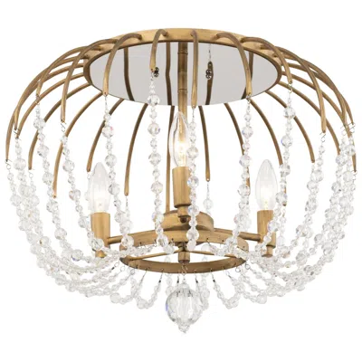 Varaluz Voliere 3-lt Semi-flush - Ceiling Light - Havana Gold