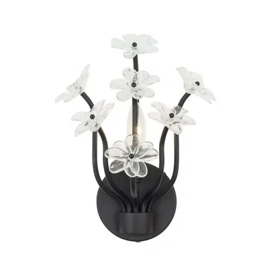 Varaluz Wildflower 1-light Wall Sconce In Matte Black