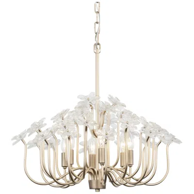 Varaluz Wildflower 26" Wide Gold Dust 6-light Chandelier