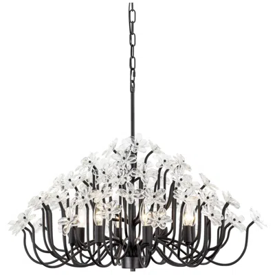 Varaluz Wildflower 8-lt Chandelier - Matte Black
