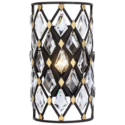 Varaluz Windsor 13" High Carbon With Havana Gold Wall Sconce