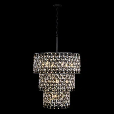 Varaluz Windsor 13-light Chandelier In Black,gold