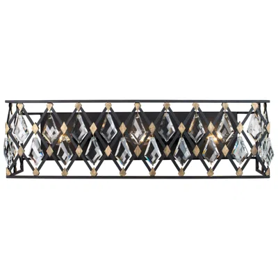 Varaluz Windsor 23 1/4" Wide Carbon And Havana Gold 3-light Bath Light
