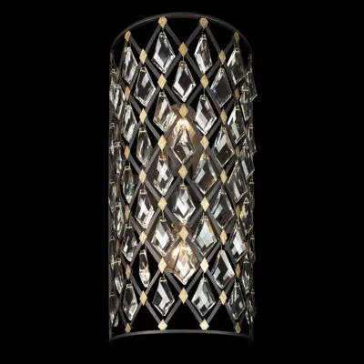 Varaluz Windsor 2-light Vanity Light In Carbon,havana Gold