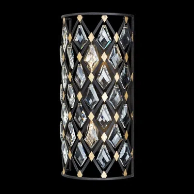 Varaluz Windsor 2-light Wall Sconce In Black,gold