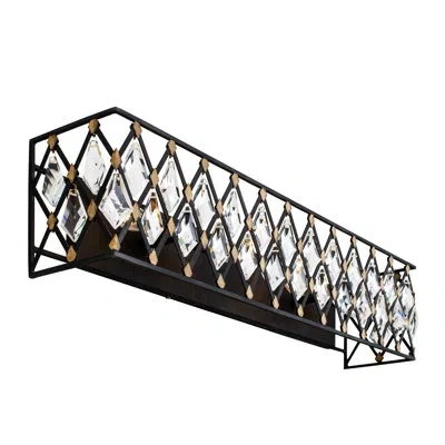 Varaluz Windsor 4-light Vanity Light In Carbon,havana Gold
