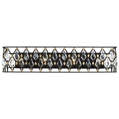 Varaluz Windsor 4-lt Carbon/gold Bath Light
