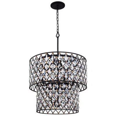 Varaluz Windsor 7-lt 2-tier Crystal Chandelier