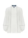 Varana Silk Aditi Top Clothing In White