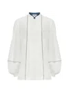 Varana Silk Aditi Top Clothing In White