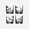 Varga Safari Tumbler Set Of 4 In Transparent