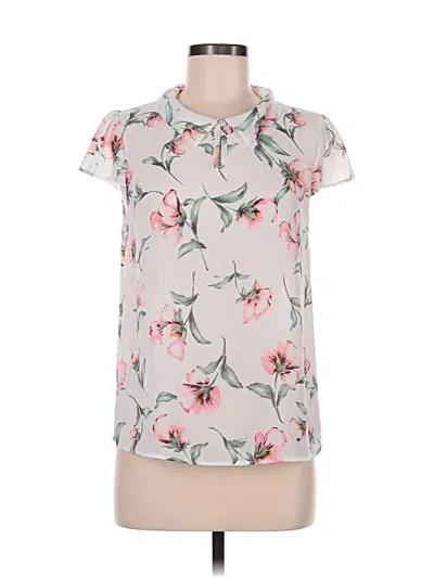 Pre-owned Varga Short Sleeve Blouse In Pink