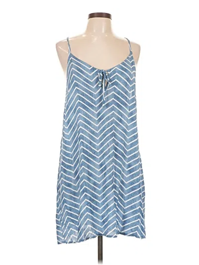 Pre-owned Varga Sleeveless Top Blue Halter Neckline Tops