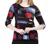 Variations Brushstroke Top In Multi In Multi