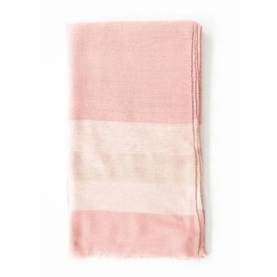 Variously Rosa Pink Plush Merino Queen Bedspread Large Throw - Pink