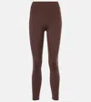 Varley Always High Recycled Polyester-blend Leggings In Brown