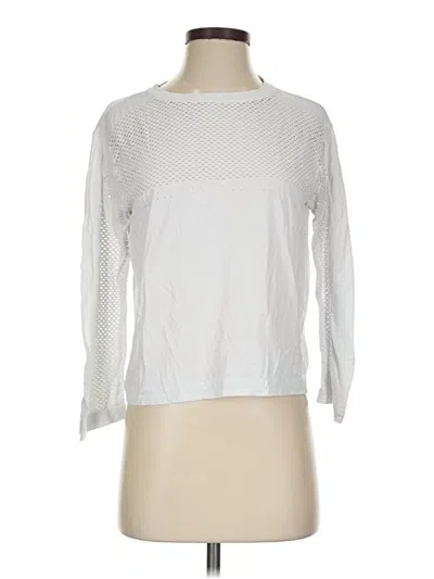 Pre-owned Varley 3/4 Sleeve T-shirt In White
