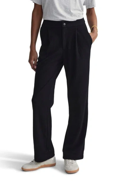 Varley Aberdeen Corduroy Straight Leg Pants In Black