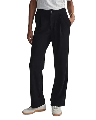 Varley Aberdeen Ribbed Knit Pants In Black