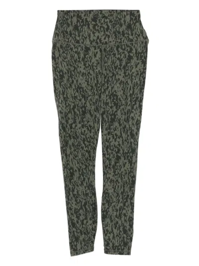 Varley Abstract-pattern Leggings In Green