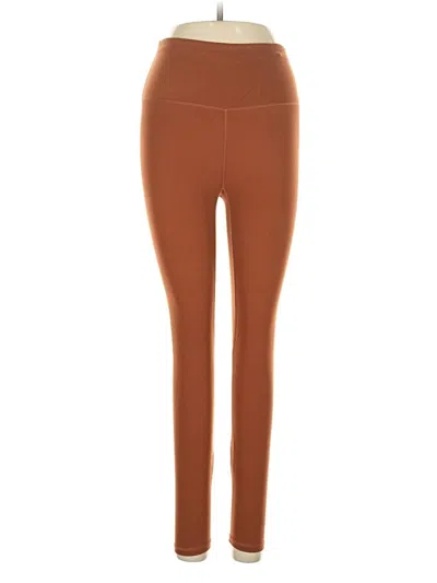 Pre-owned Varley Active Pants In Brown