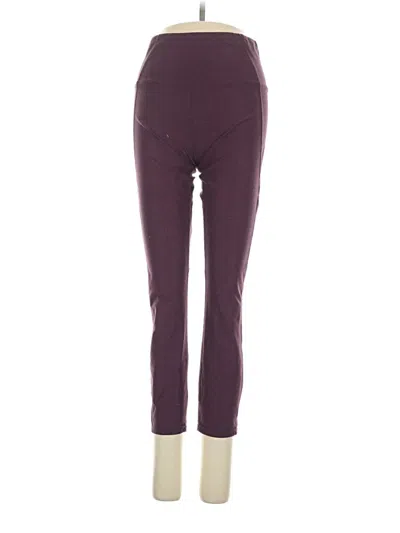 Pre-owned Varley Active Pants In Burgundy