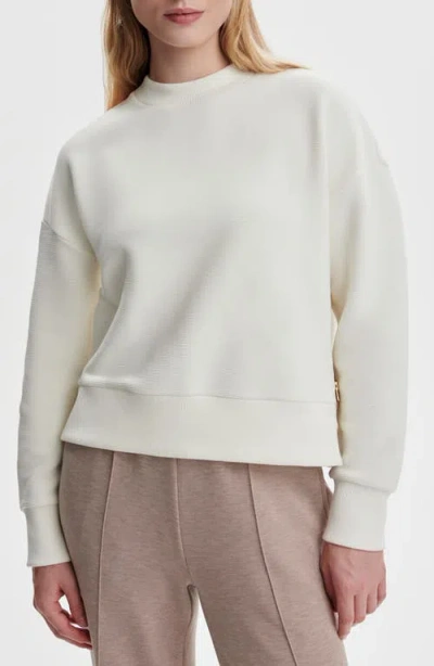 Varley Addelyn Ottoman Rib Sweatshirt In White