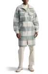 Varley Adriana Relaxed Fleece Coat In Lily Macro Check