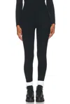 Varley Mocado Rib Knit Base Layer Ski Leggings In Black