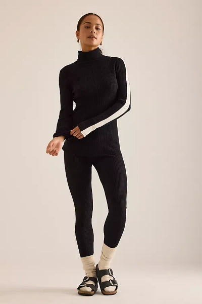 Varley Aiden Knit Leggings In Black