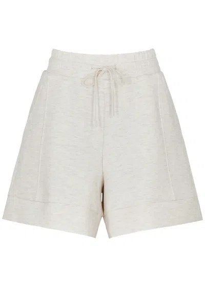 Varley Alder Stretch-jersey Shorts In Ivory