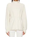 Varley Alisa Zip Through Midlayer Sweater In Rainy Day In Multi