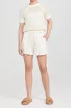 Varley Alva Knit Tee Egret In White