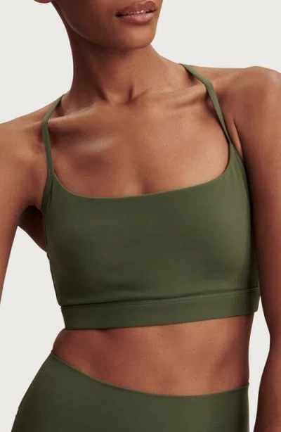 Varley Always Cerys Racerback Sports Bra In Green