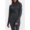 Varley Always Warm Half Zip Base Layer Top In Black