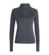 Varley Always Warm Half Zip Base Layer Top In Gray