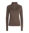 Varley Always Warm Half-zip Base Layer Top In Brown