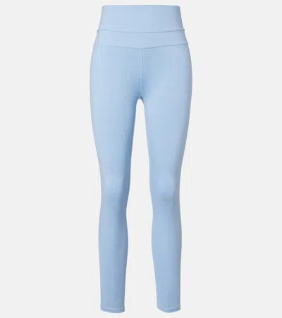Varley Always Warm Jersey Leggings In Blue