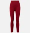Varley Always Warm Jersey Leggings In Burgundy