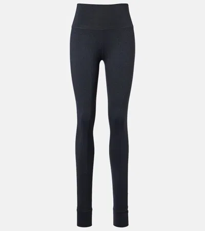 Varley Always Warm Jersey Stirrup Leggings In Black