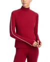 Varley Always Mock-neck Long-sleeve Top In Burgundy